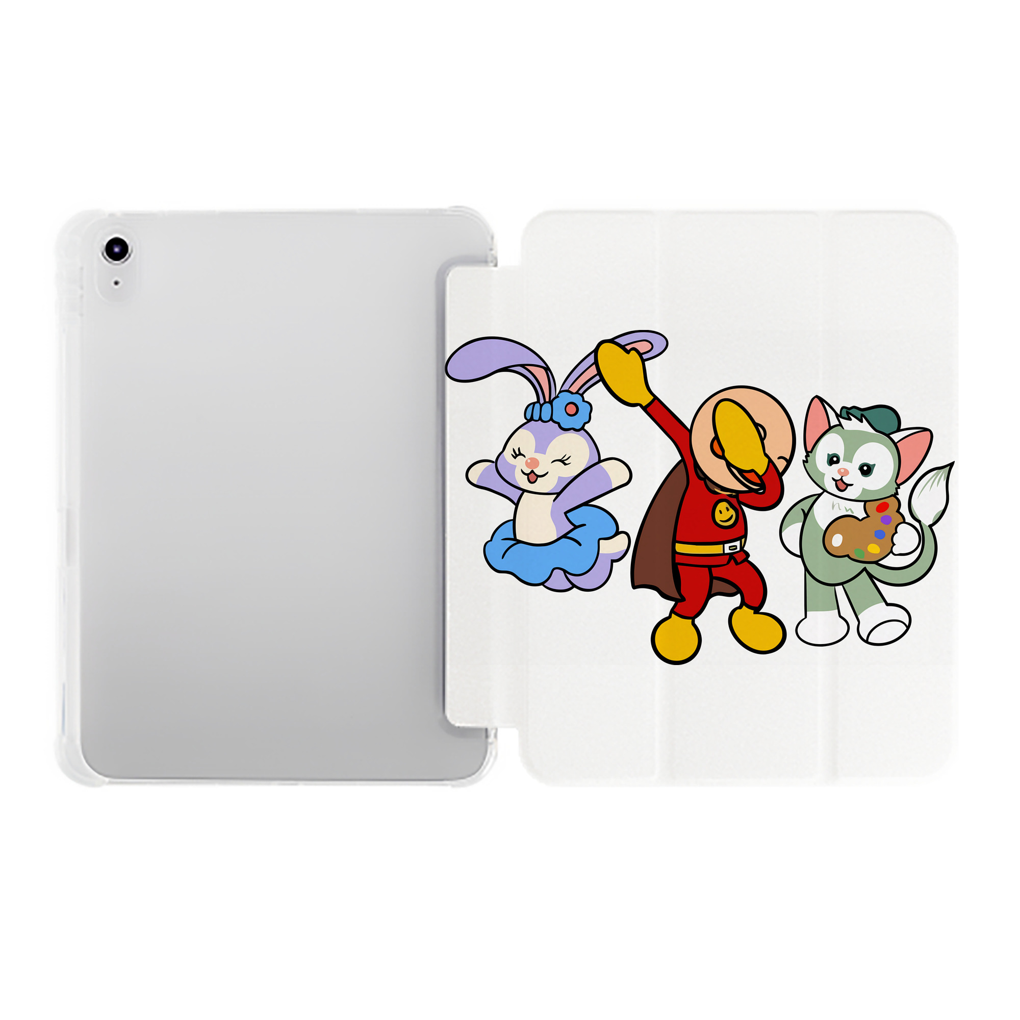（画像用） アンパンマン Anpanman IPad ケース ペン収納付き 三つ折りスタンド PUレザー×シリコン 対応機種9.5/10.5/10.9インチ